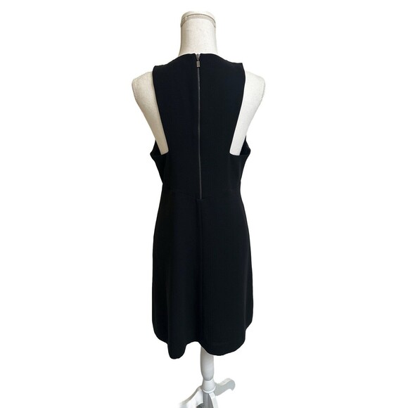 Zara Woman M Simple Black Business Casual Shift Dress Sleeveless Made in Spain - Picture 2 of 6